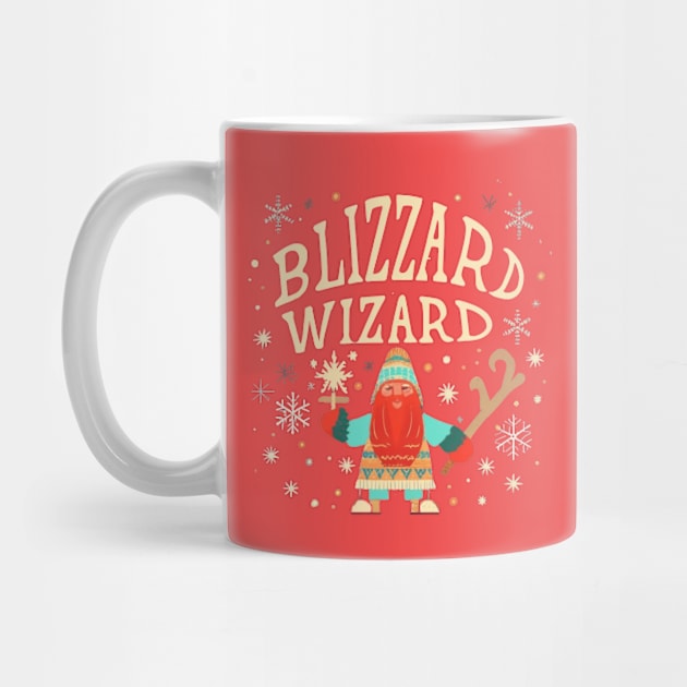 Blizzard Wizard - Funny Winter Design by Izhan's Fashion wear